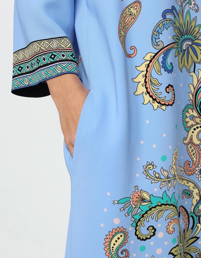 Paisley Print Midi Dress