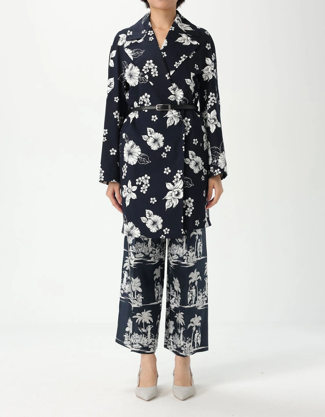 Floral Print Longline Coat, 2 of 1
