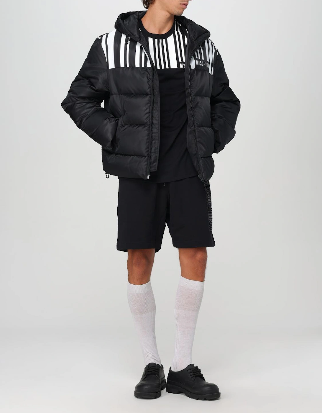 Bar Code Padded Jacket