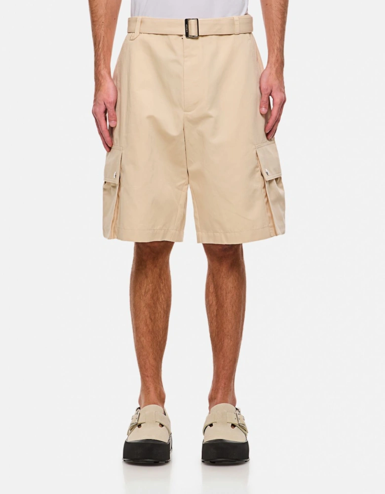 Cargo Shorts Beige Relaxed Fit