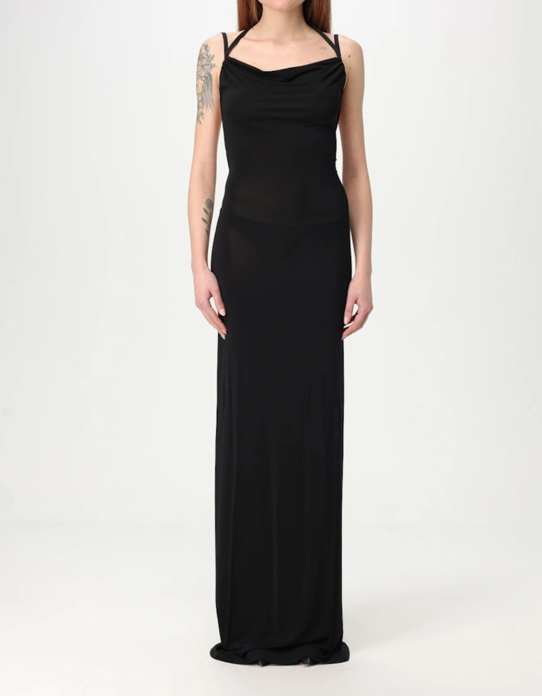 Maxi Cowl Neck Jersey Dress