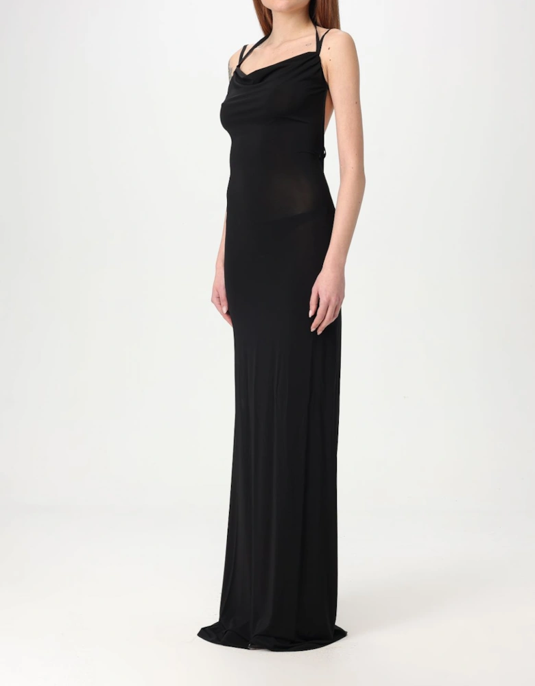 Maxi Cowl Neck Jersey Dress