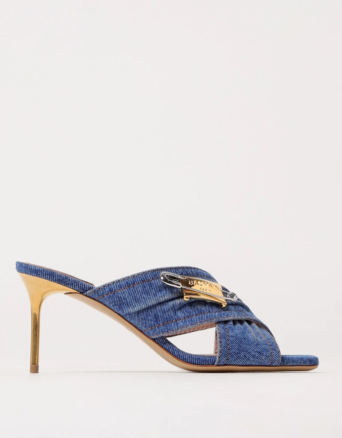 Denim Mules Safety Pin Detail, 5 of 4