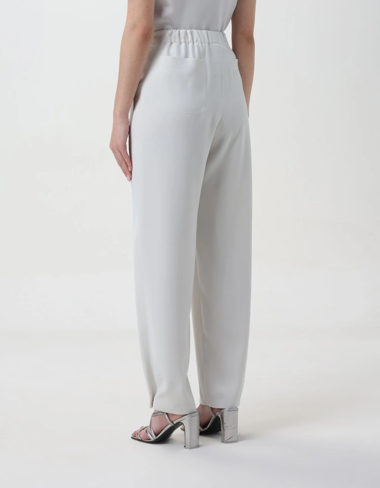 Wide Leg Trousers Patch Pockets