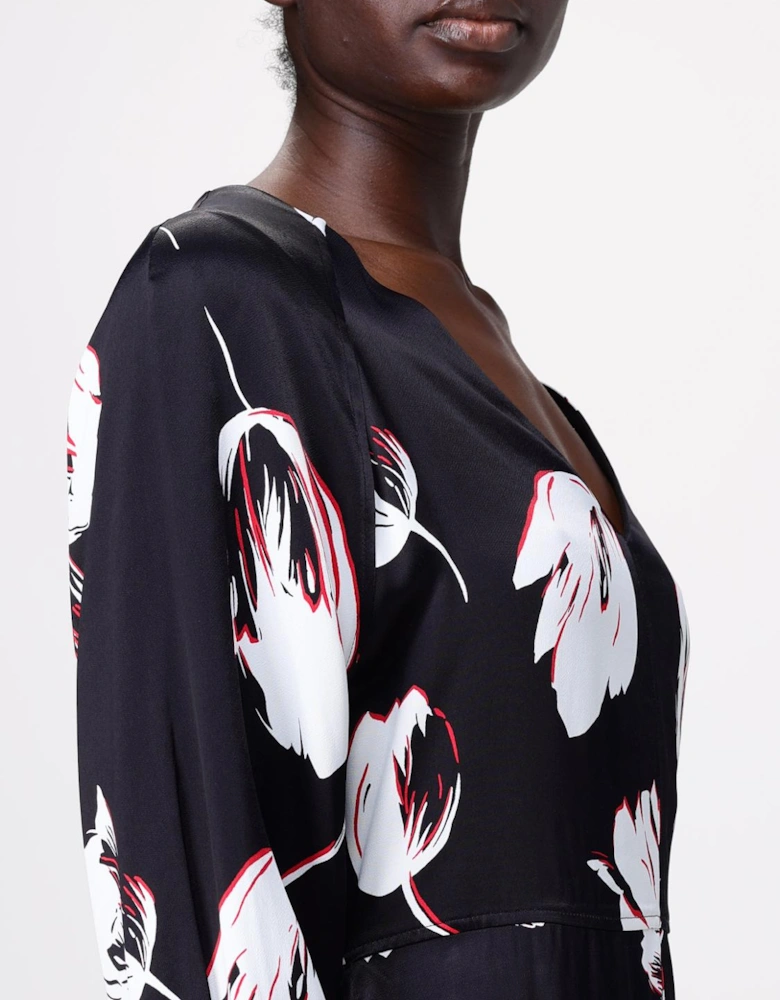 Floral Print Midi Dress