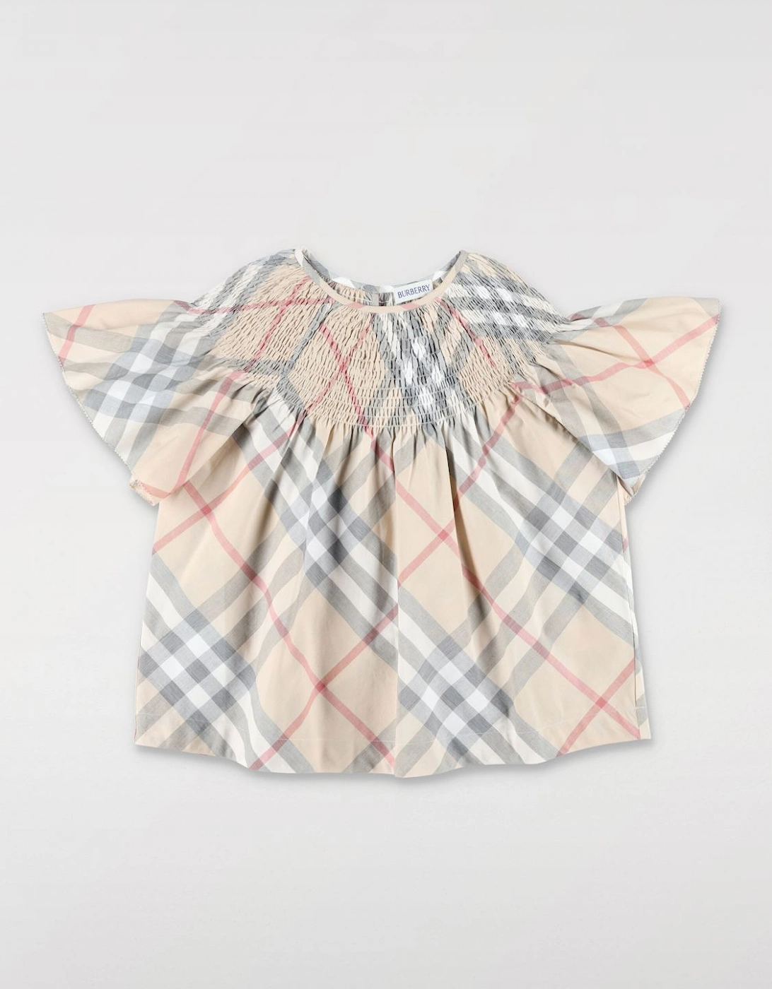 Check Smocked ShortSleeve Top, 4 of 3