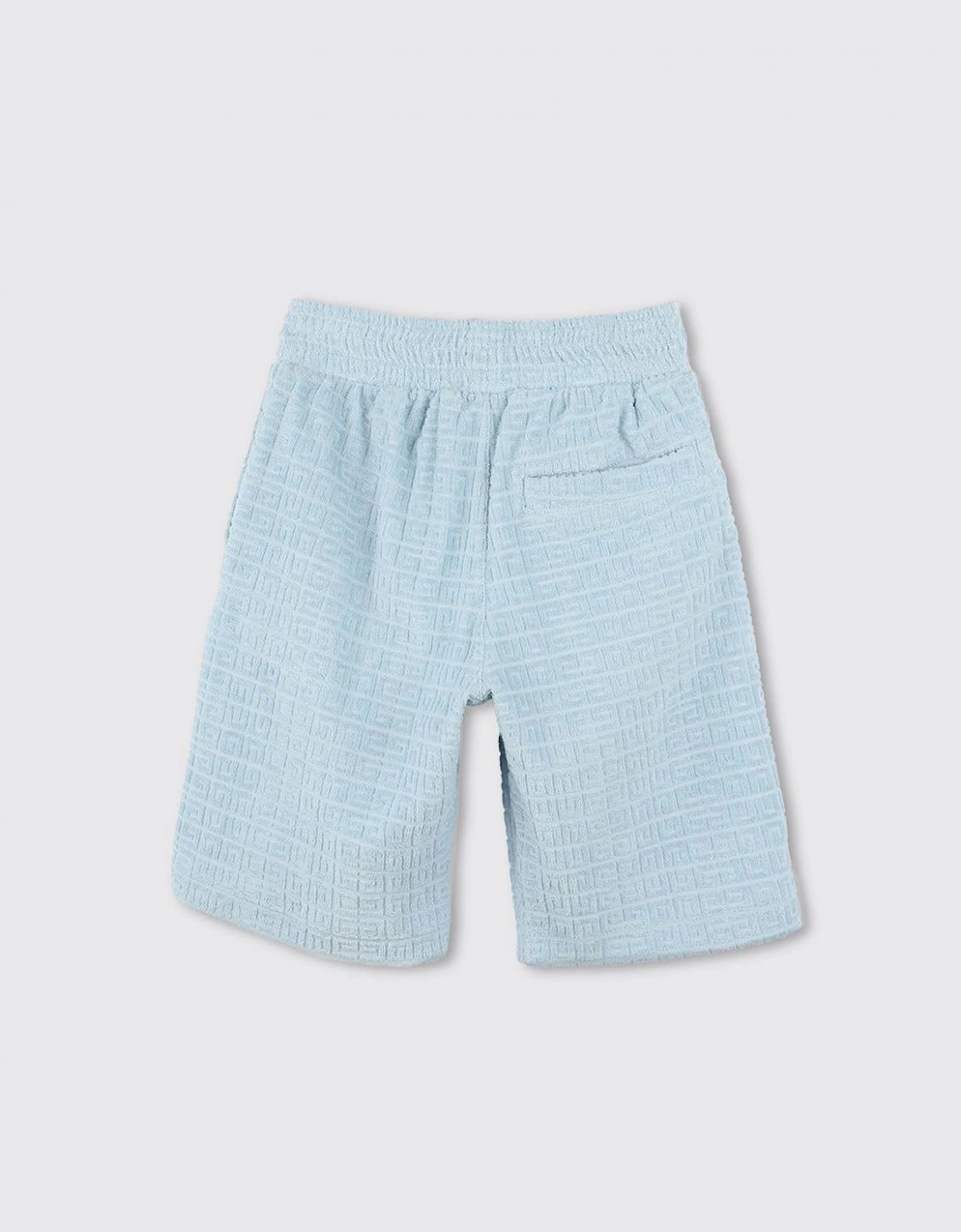 Textured Shorts Geometric Pattern