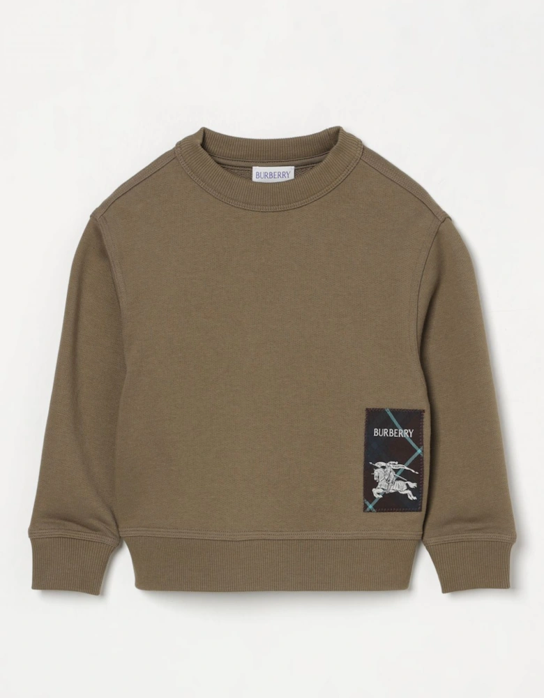 Kids Sweatshirt with Logo Patch