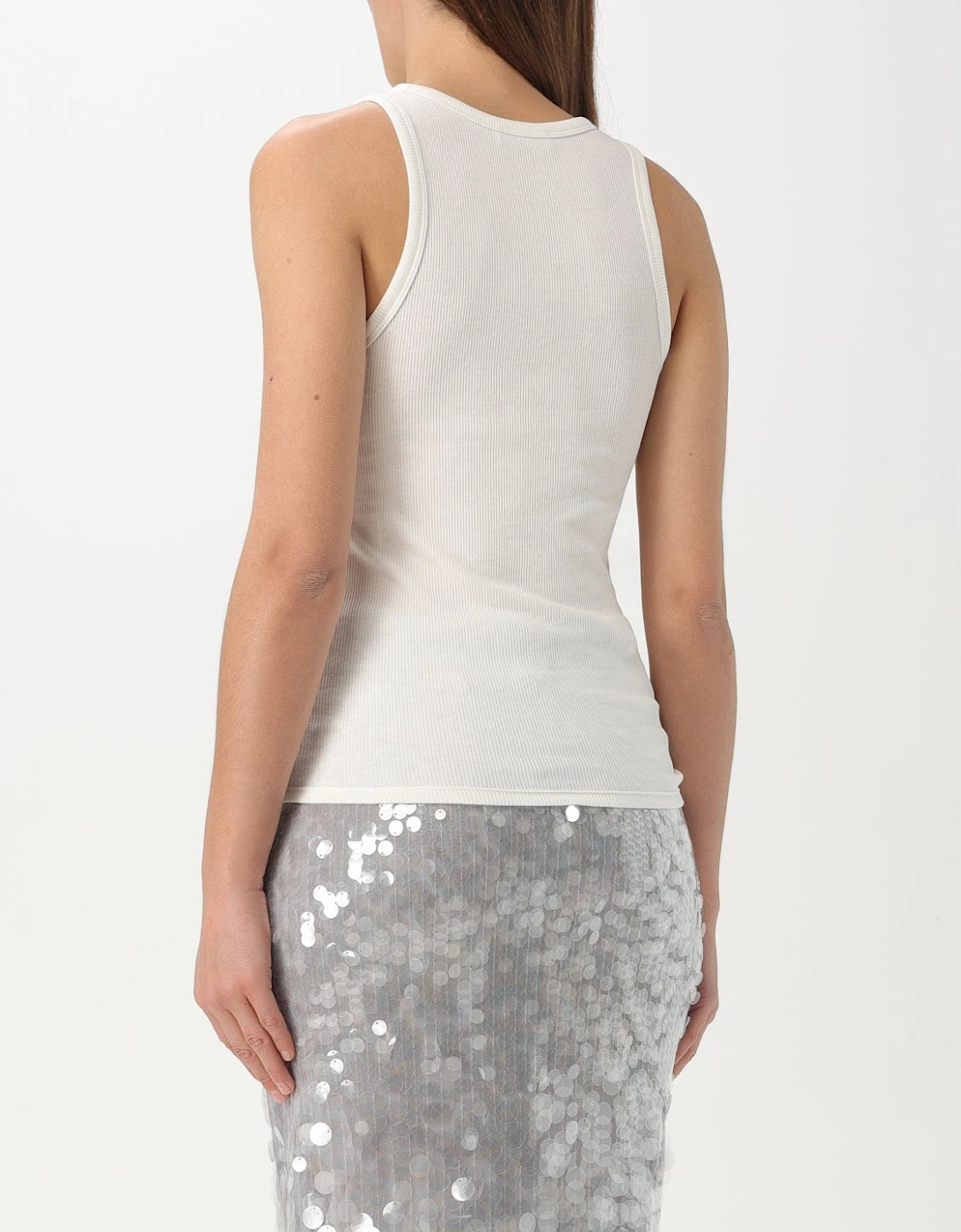 Ribbed Twist Detail Tank Top