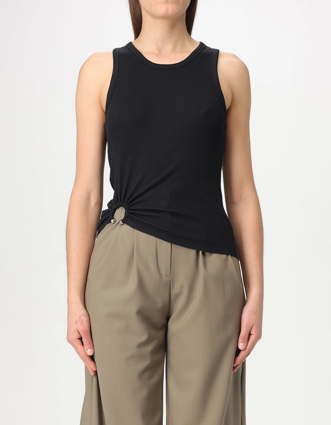 Ribbed Tank Top with Ring Detail, 10 of 9
