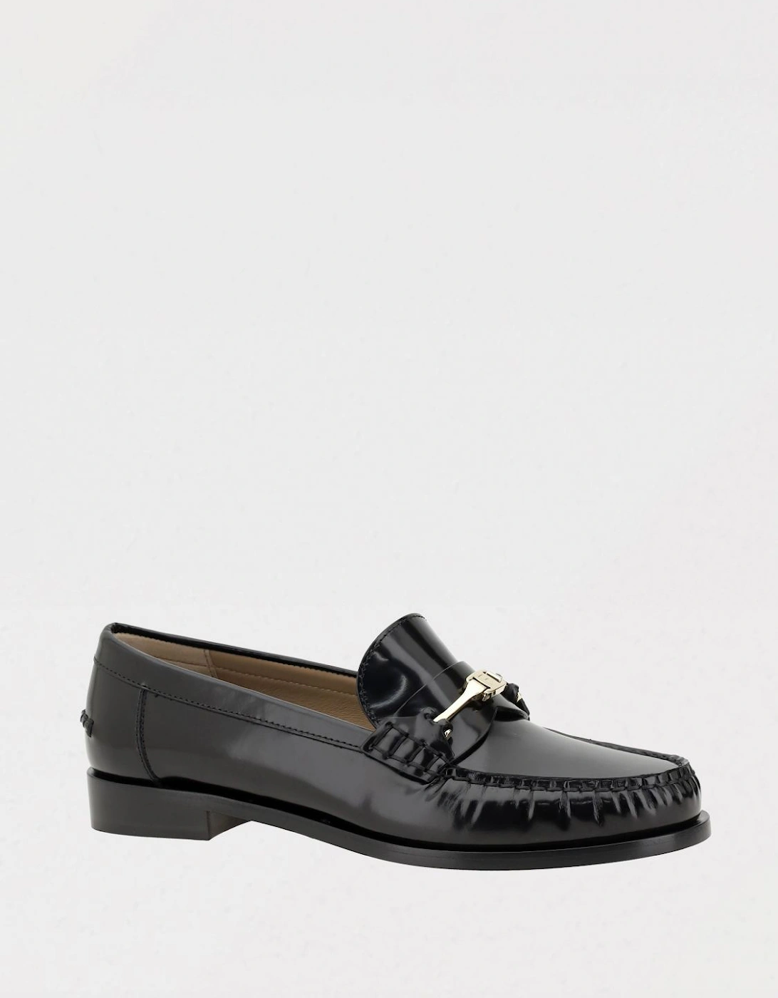 Leather Loafers SlipOn Gold Bit