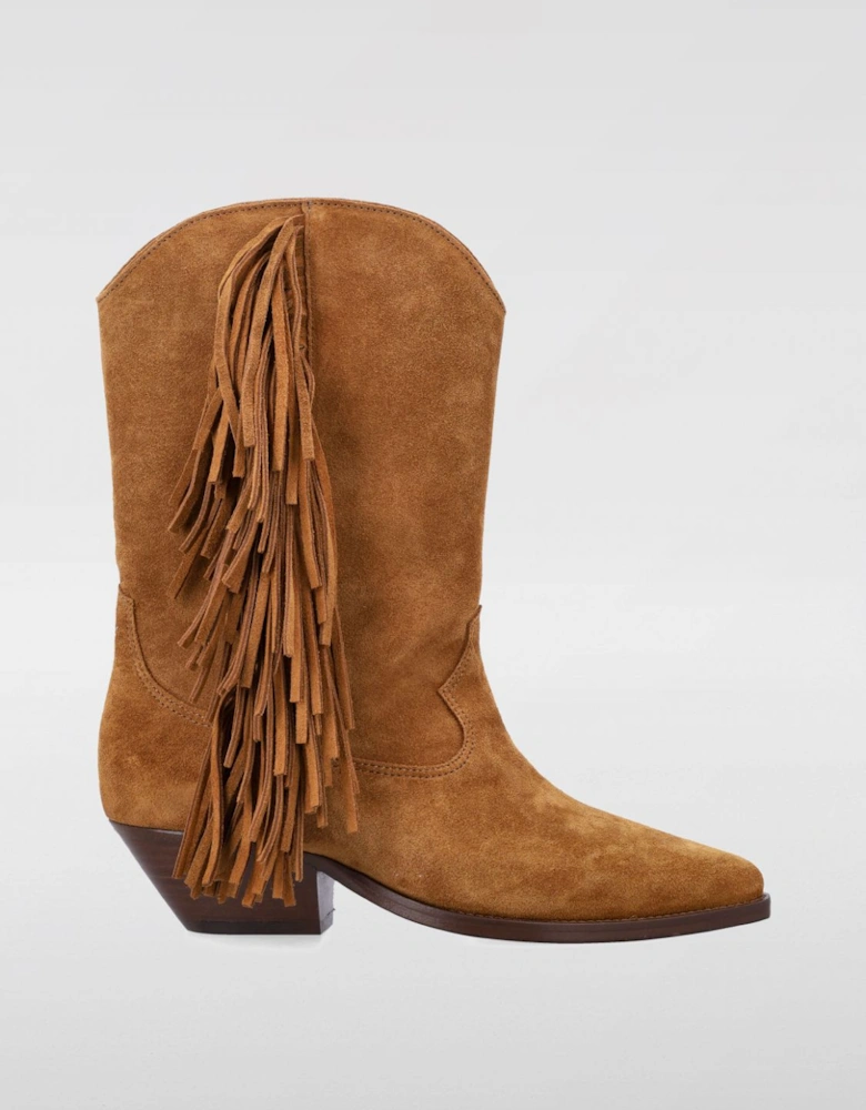 Dicker Suede Ankle Boots Fringe