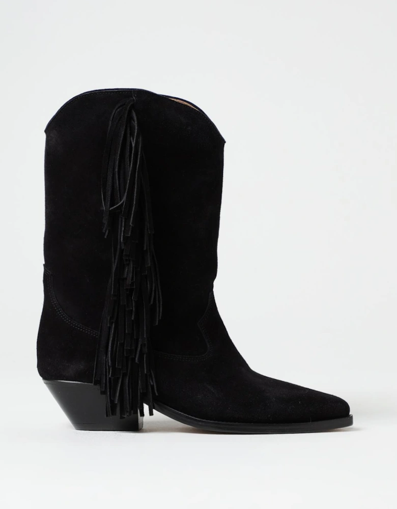 Dicker Suede Ankle Boots Fringe