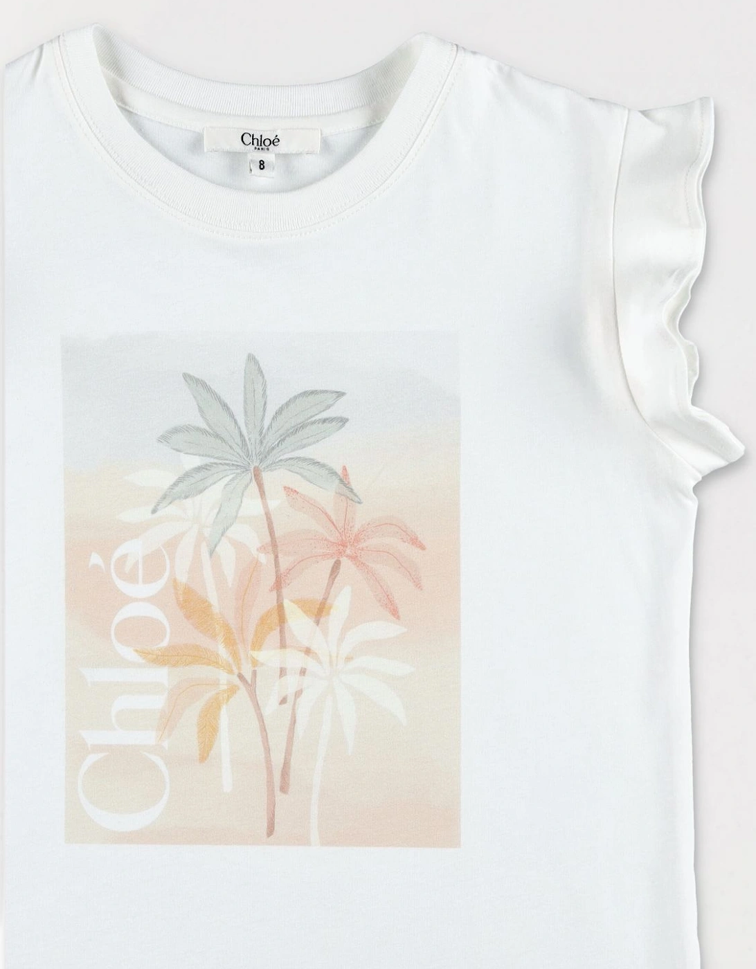 Palm Tree Print TShirt Dress