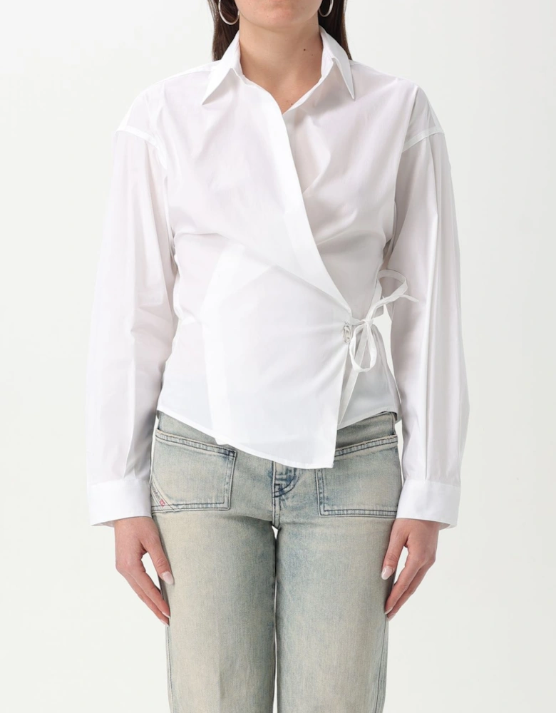 Wrap Shirt Long Sleeves Relaxed Fit