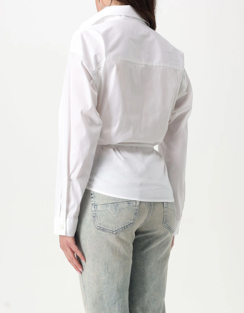 Wrap Shirt Long Sleeves Relaxed Fit