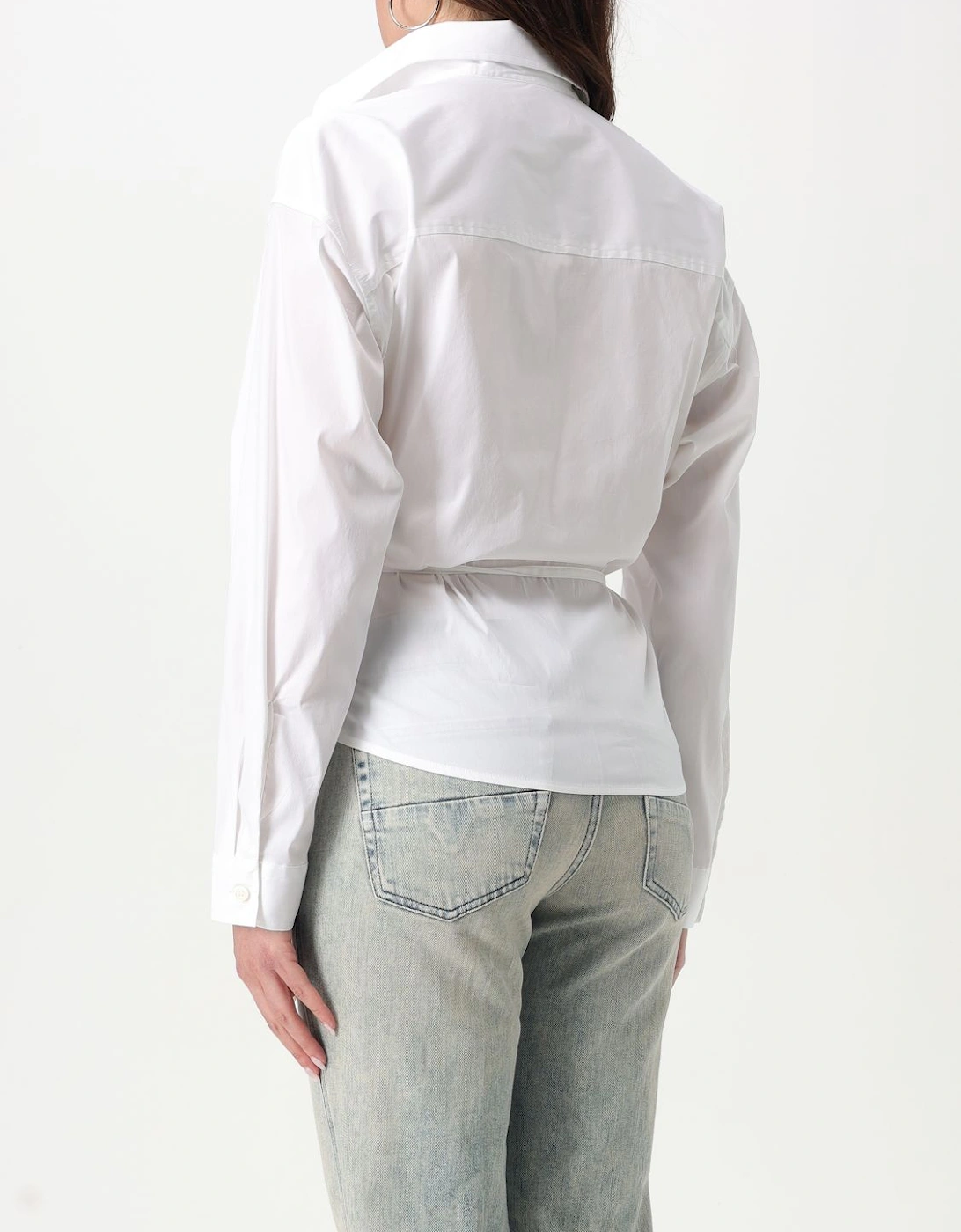 Wrap Shirt Long Sleeves Relaxed Fit