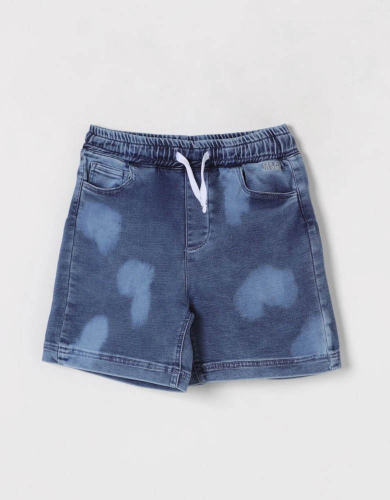 Kids Denim Shorts with Drawstring