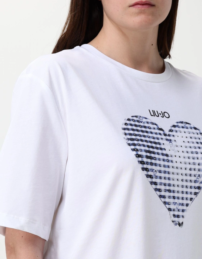 Heart Gingham Graphic Tee