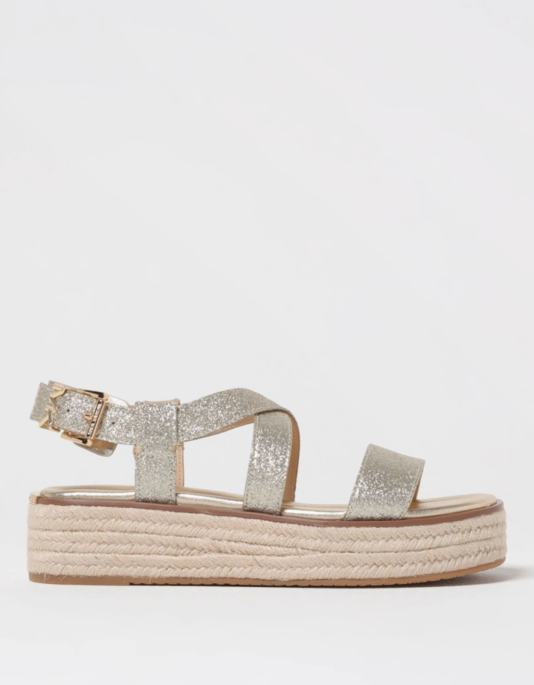 Platform Espadrille Sandals Buckle Closure