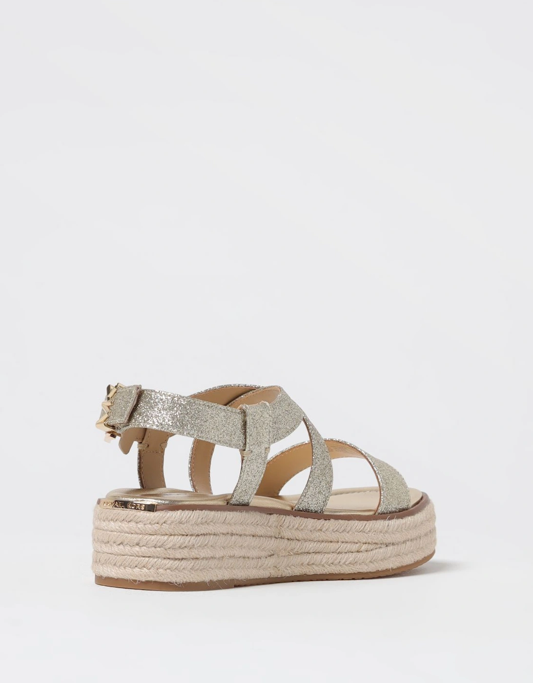 Platform Espadrille Sandals Buckle Closure
