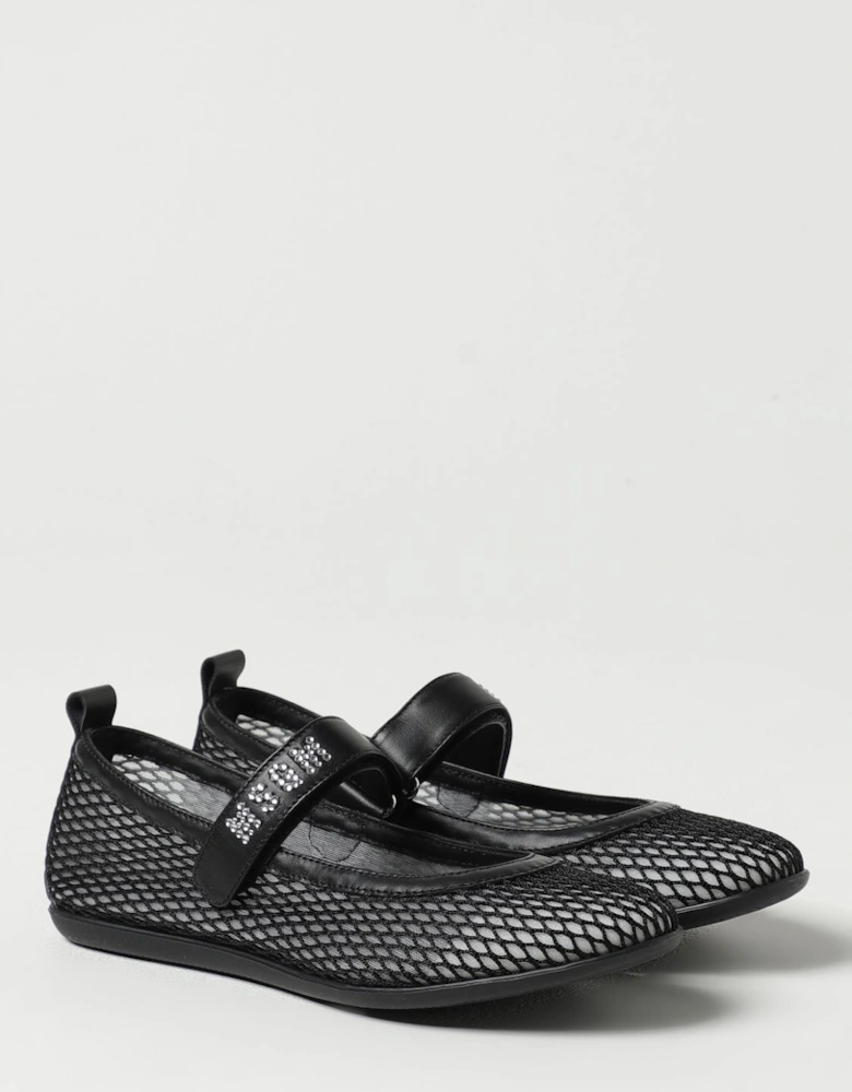 Girls Mesh Mary Jane Flats