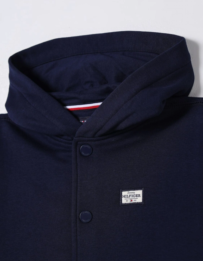 Hooded Button Sweater