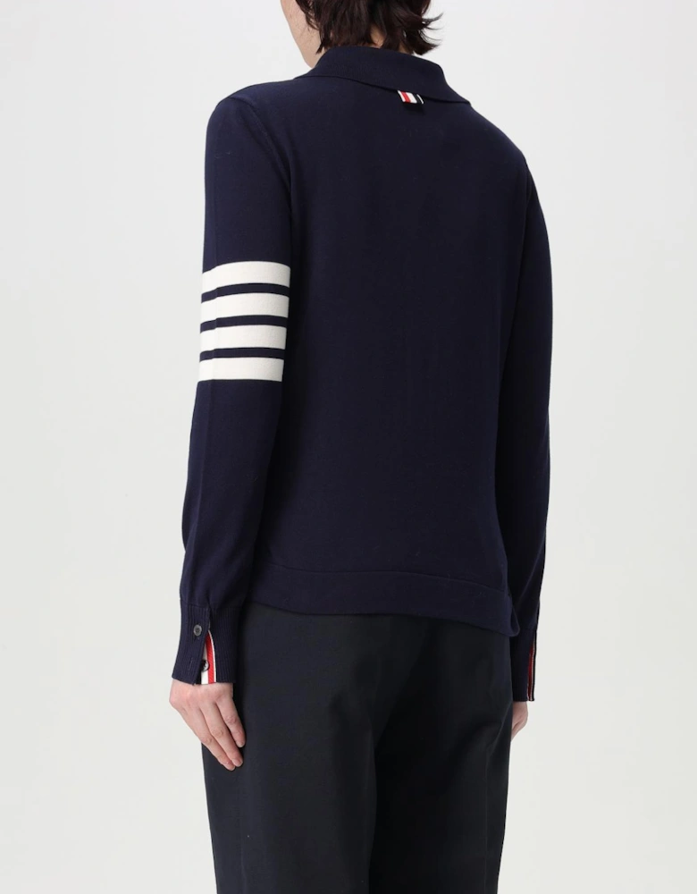 Merino Wool Cardigan FourBar Stripe