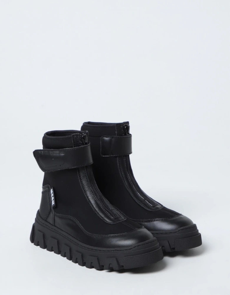 Kids ZipUp Chunky Sole Boots