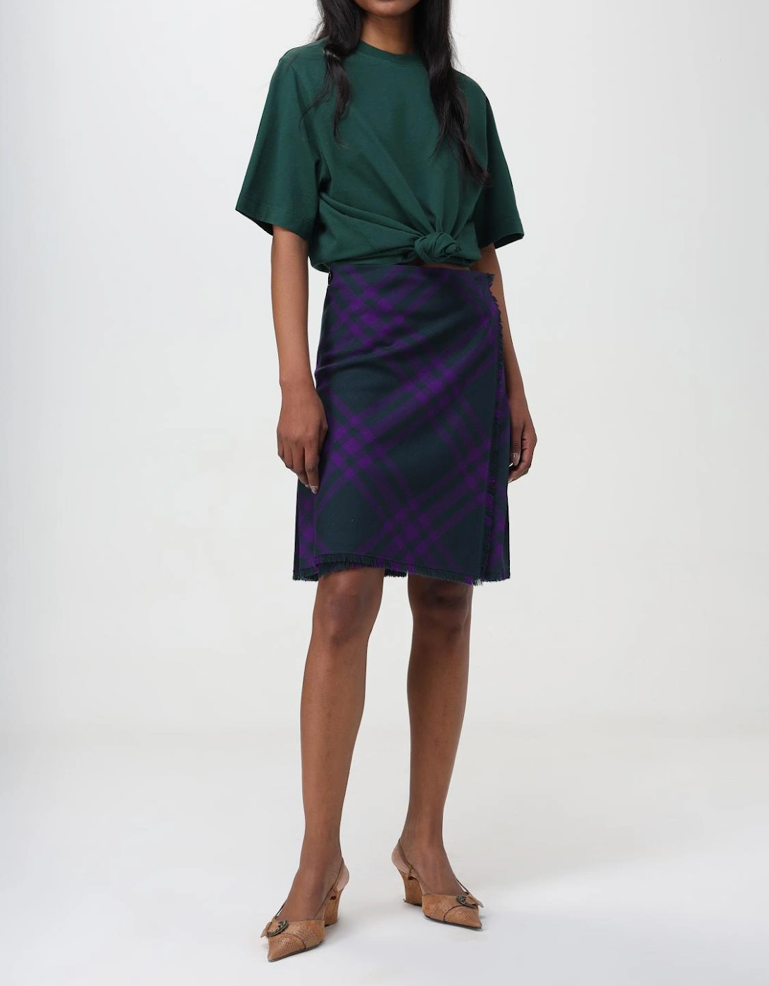 Mini Pleated Plaid Skirt