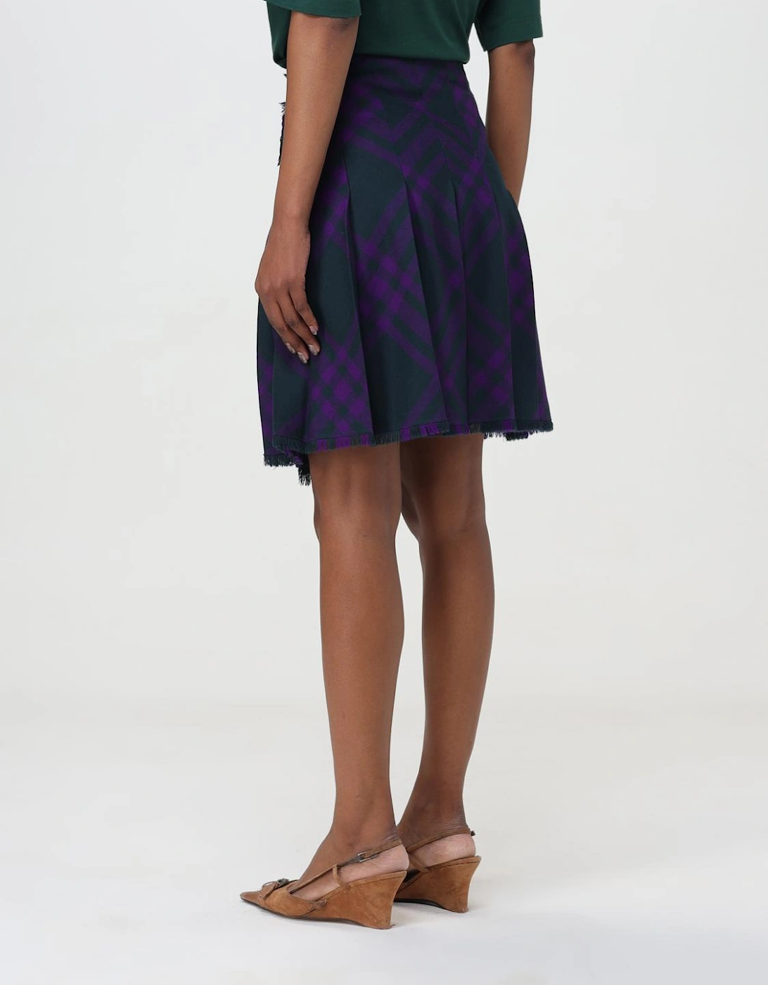Mini Pleated Plaid Skirt