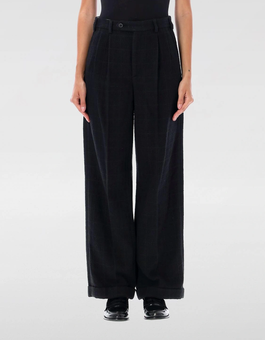 Wide Leg Wool Trousers, 4 of 3