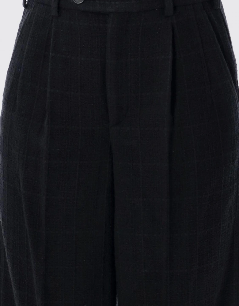 Wide Leg Wool Trousers