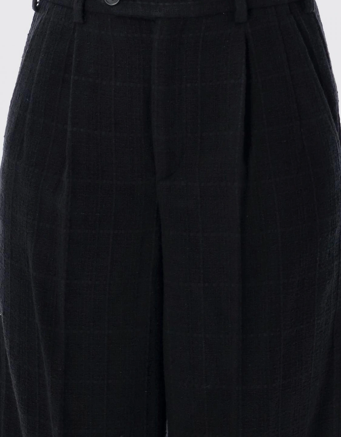 Wide Leg Wool Trousers