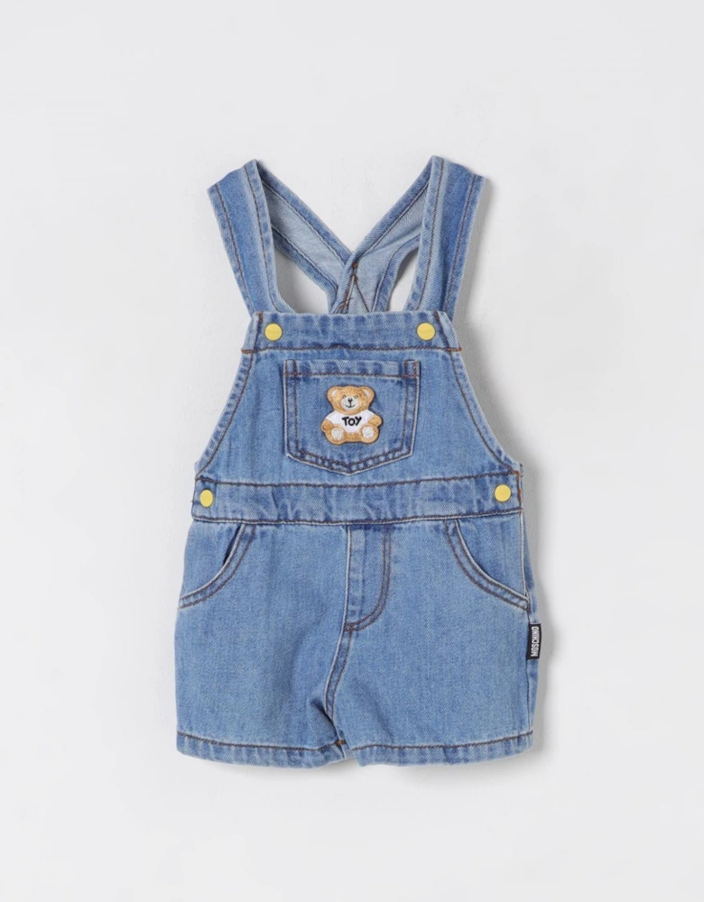 Baby Denim Overall Teddy Patch