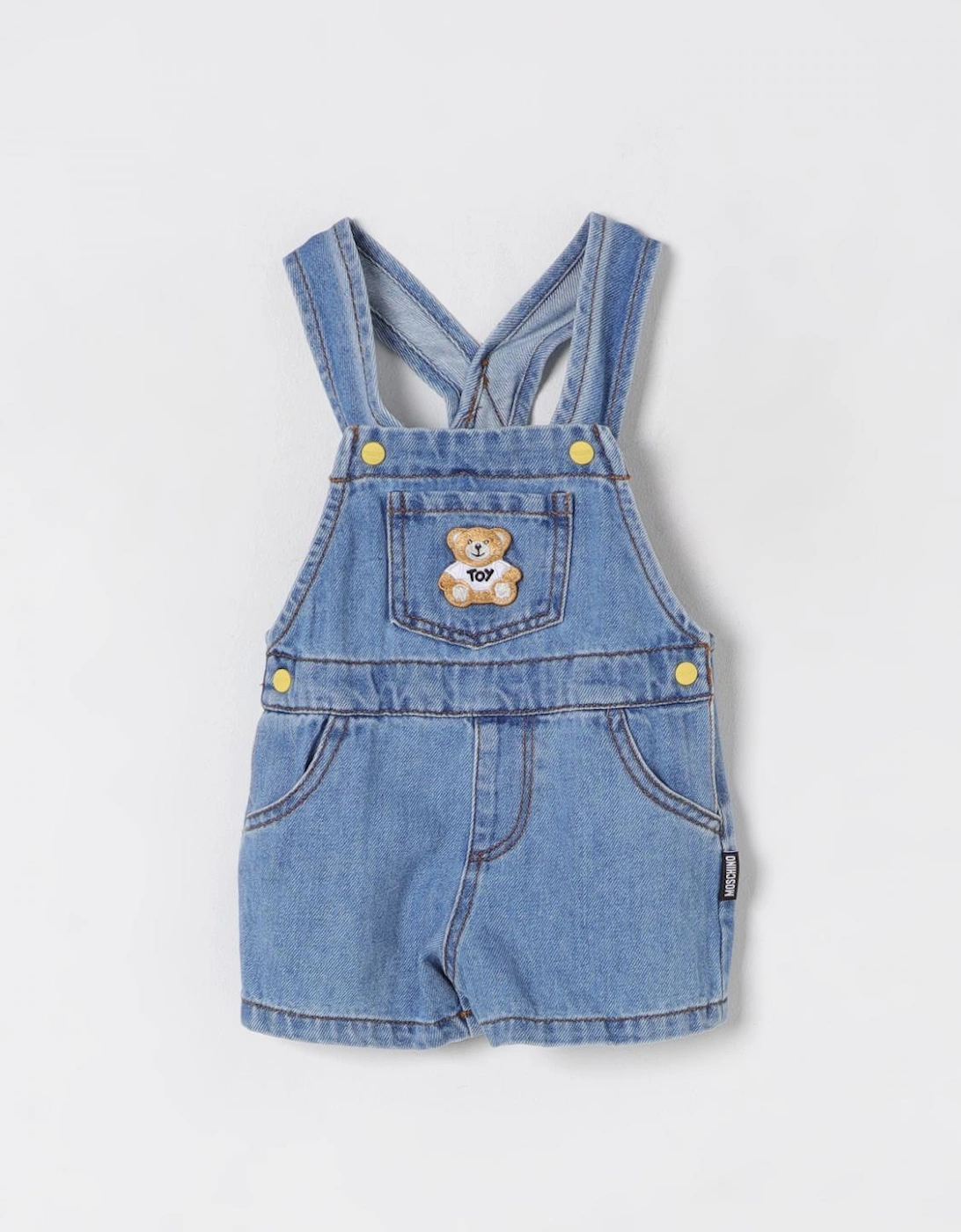 Baby Denim Overall Teddy Patch