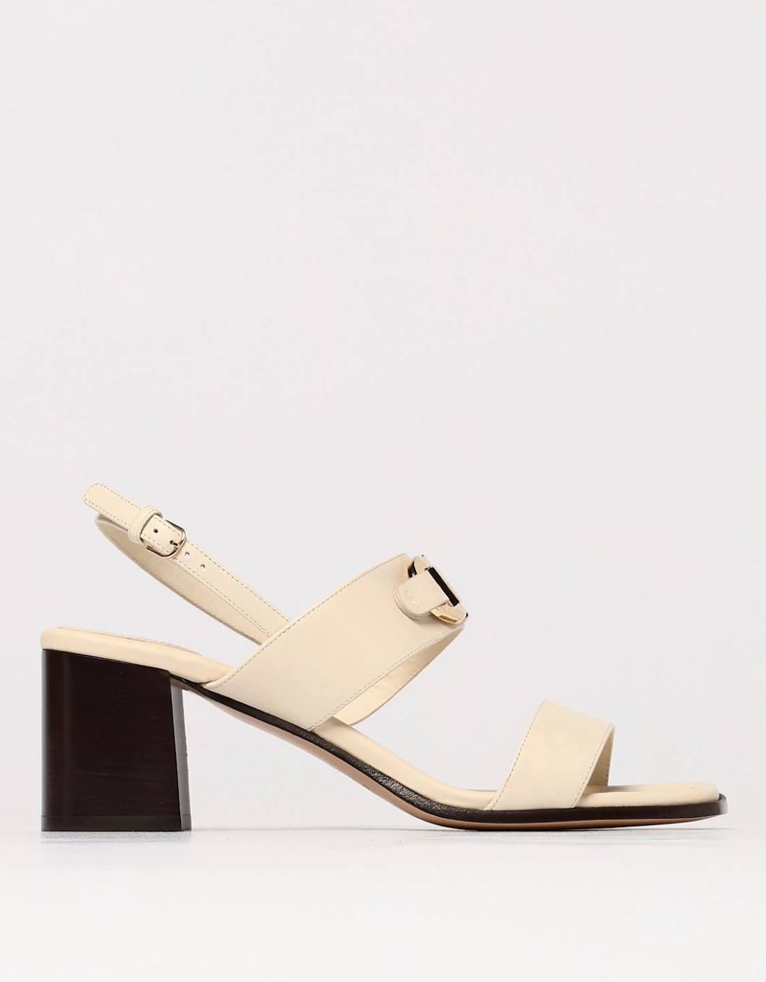 Leather Block Heel Sandals