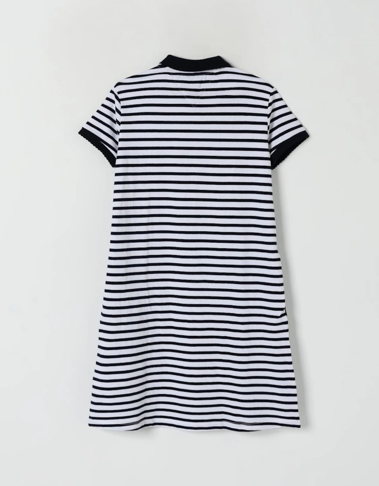 Striped Polo Dress Short Sleeves