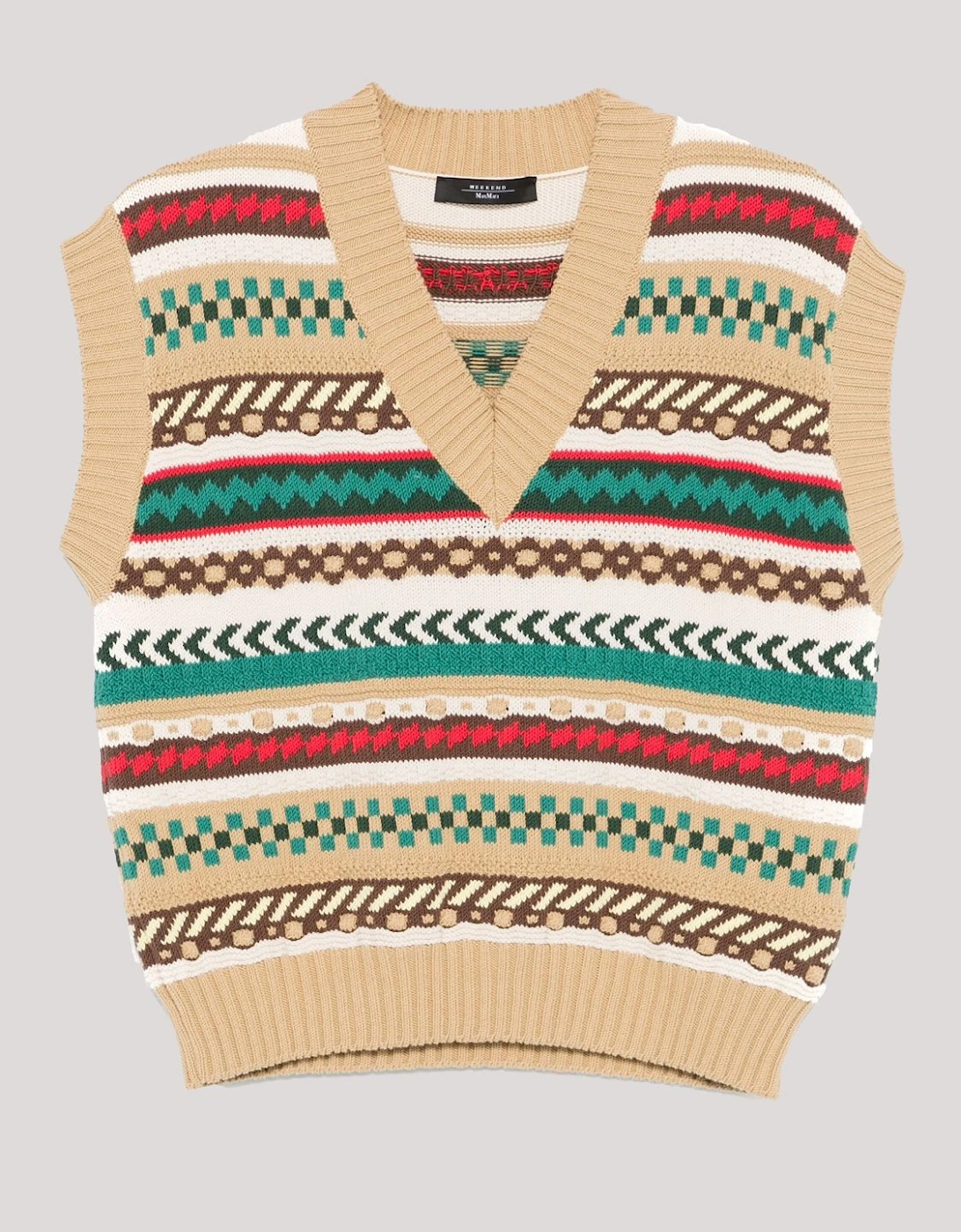 Fairisle Knitted VNeck Vest, 2 of 1