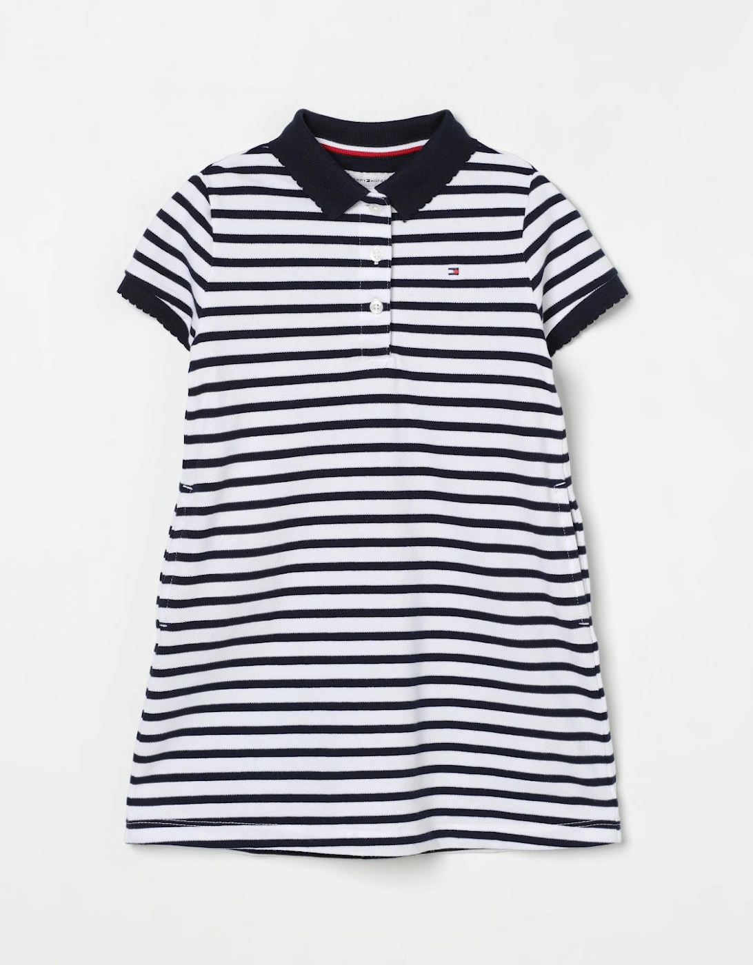 Striped Polo Dress Short Sleeves
