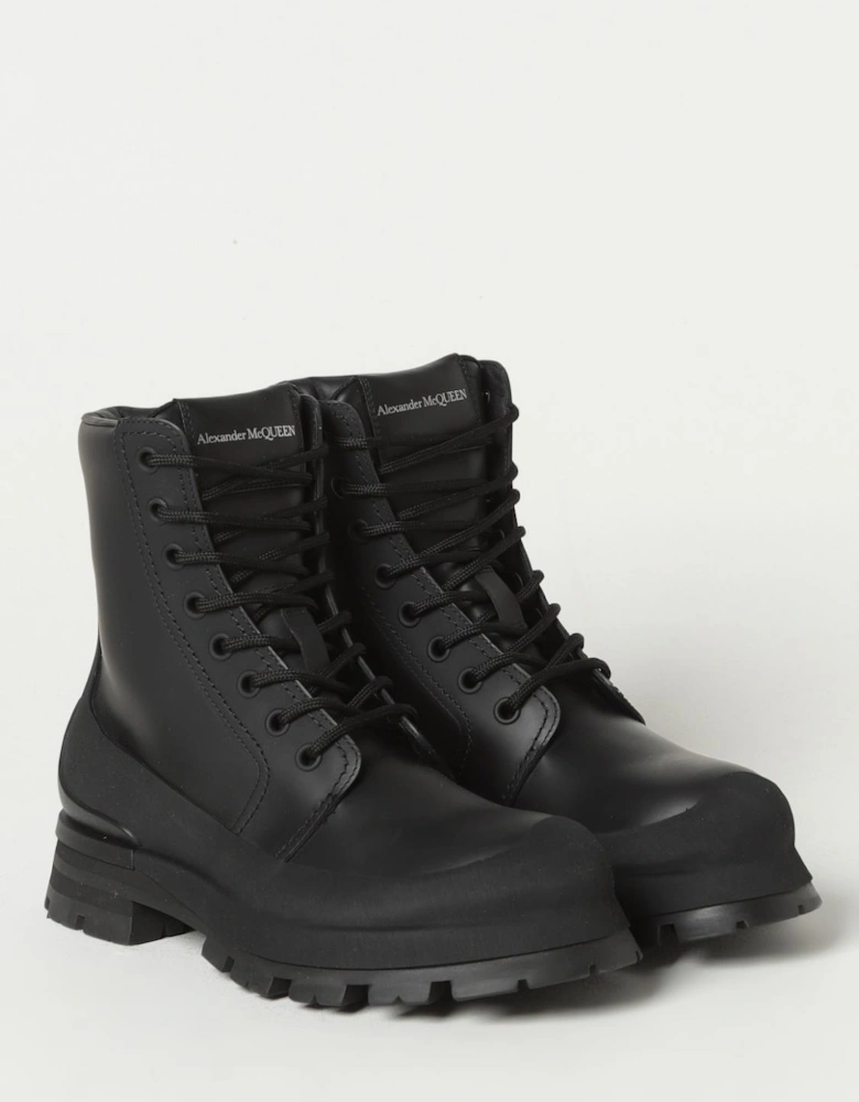 Combat Boots LaceUp Rugged Sole