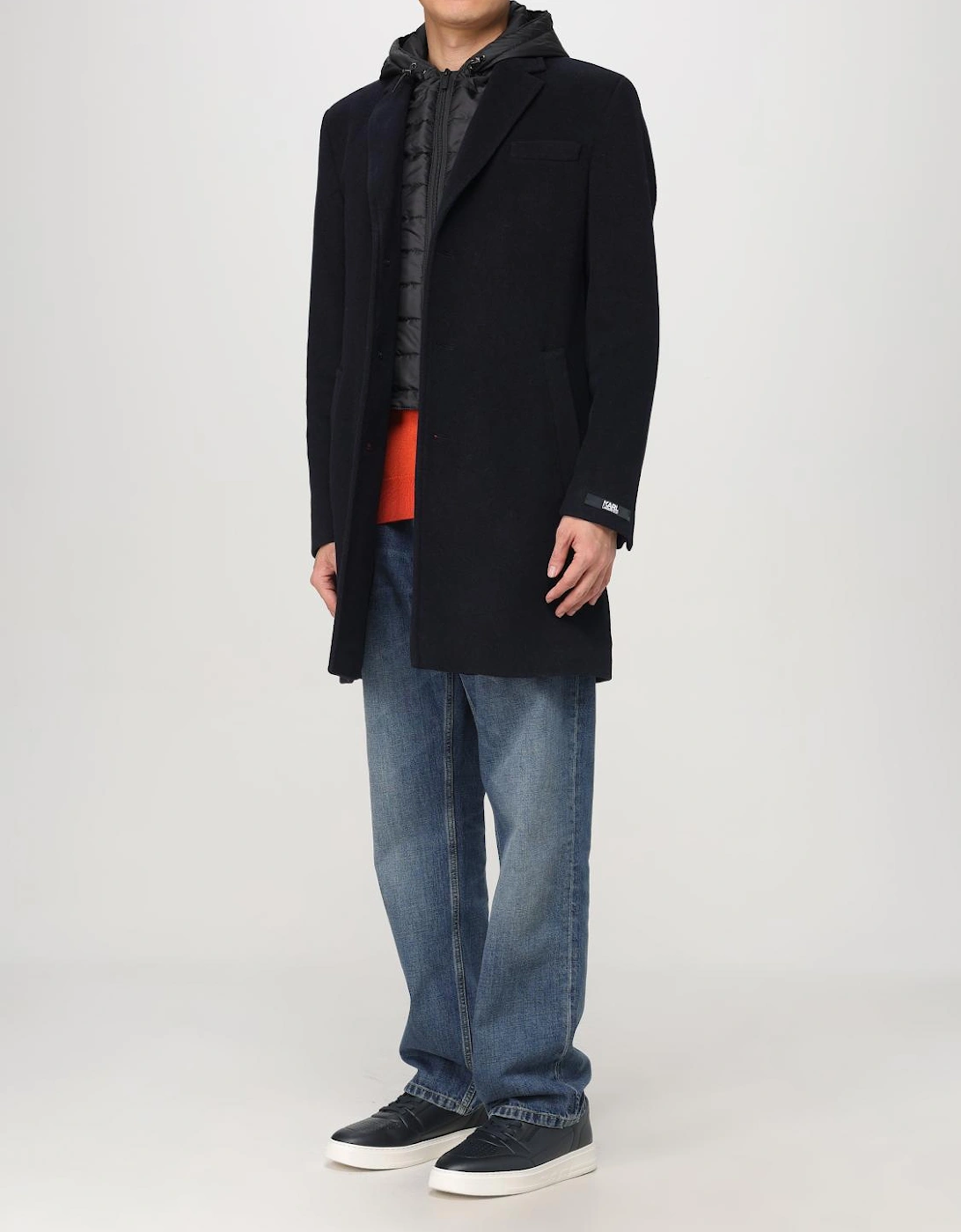 Hooded Padded Jacket Detachable Liner