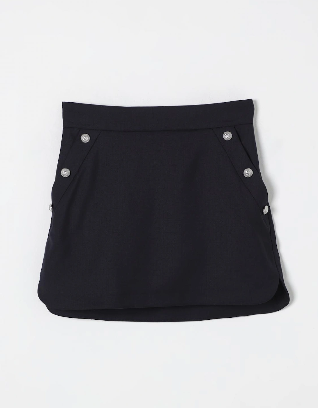 Mini Skirt Button Detail