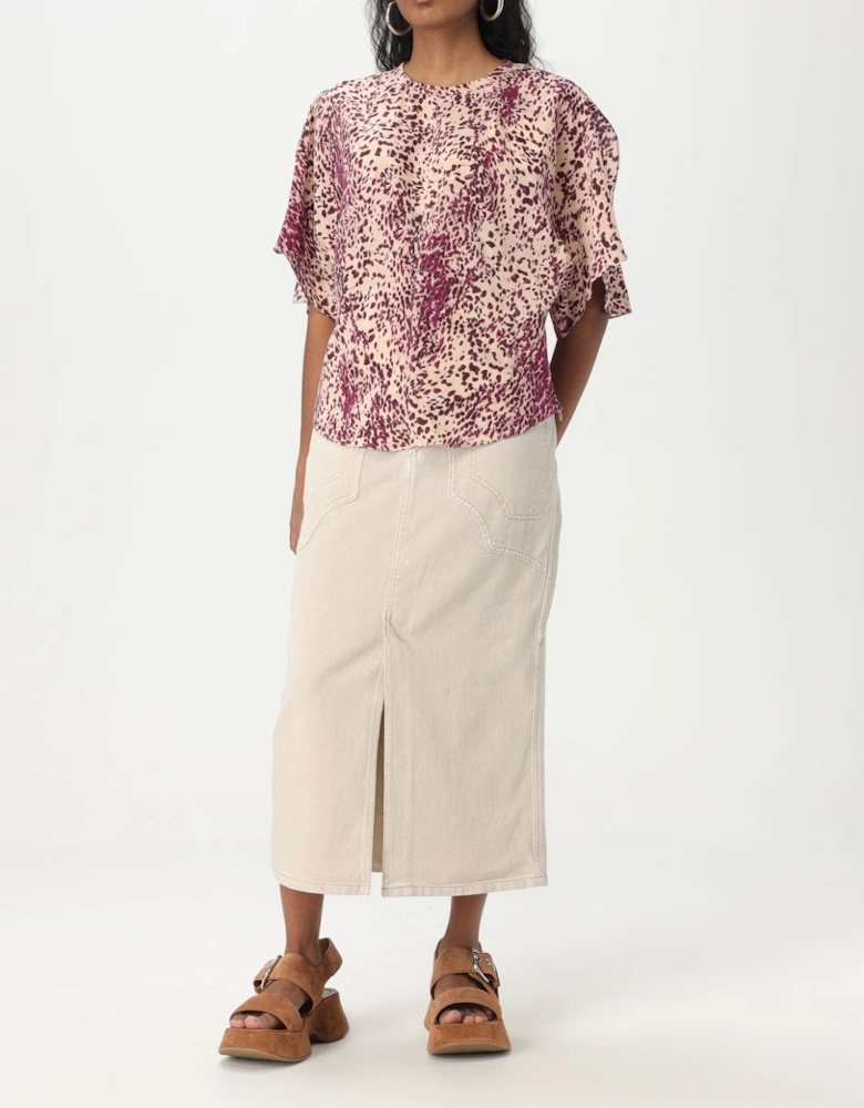 Darcey Printed Silk Top