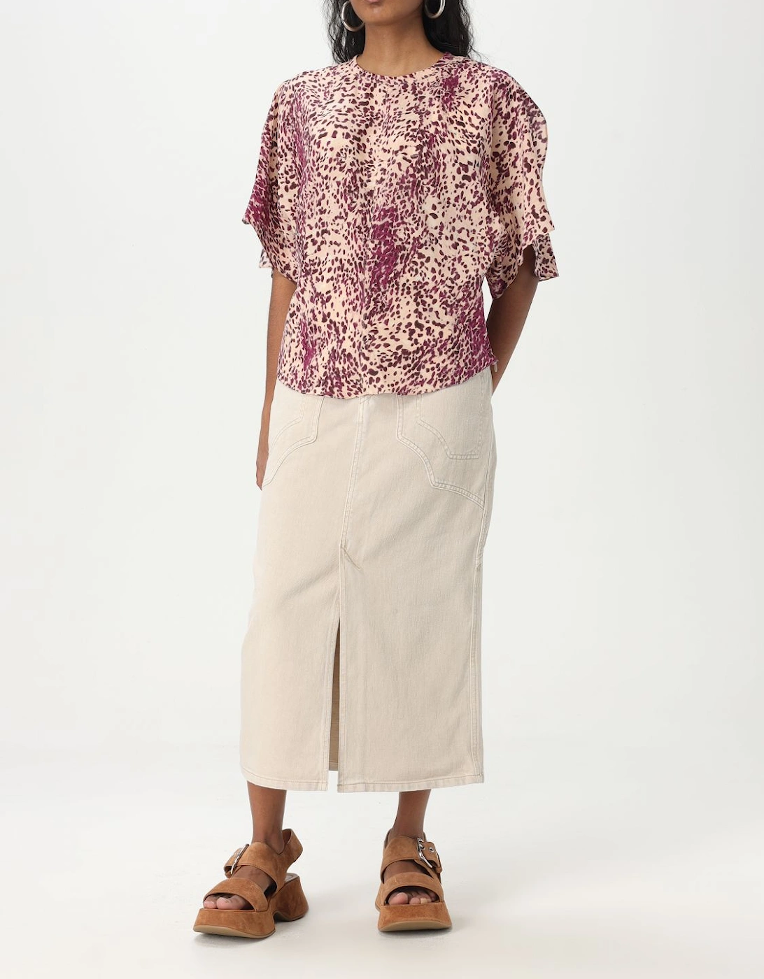 Darcey Printed Silk Top