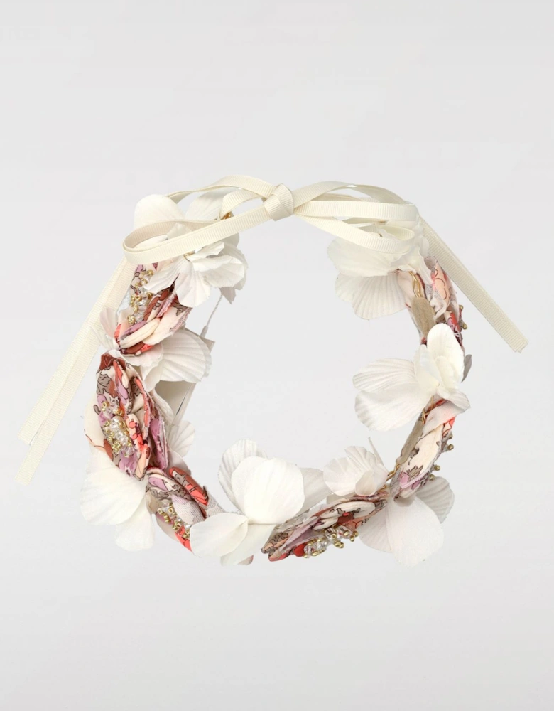Floral Headband with Beads