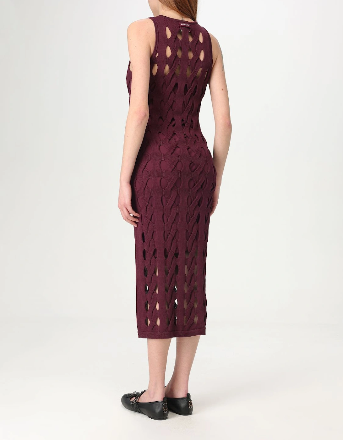 Cutout Knit Midi Dress