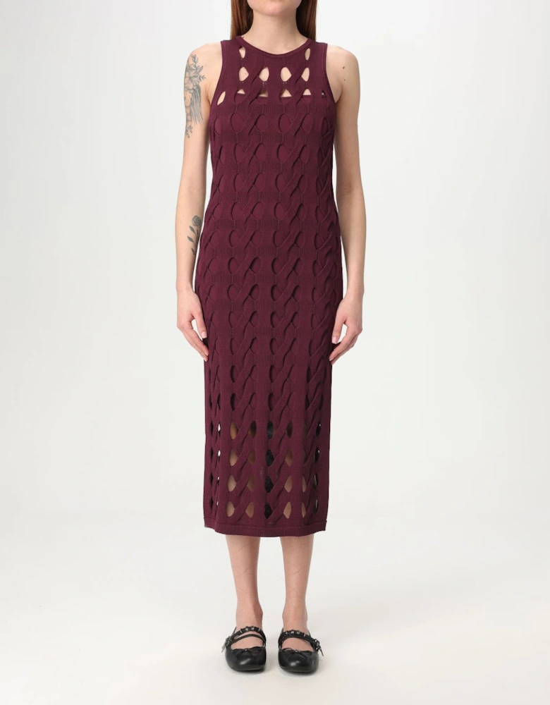 Cutout Knit Midi Dress