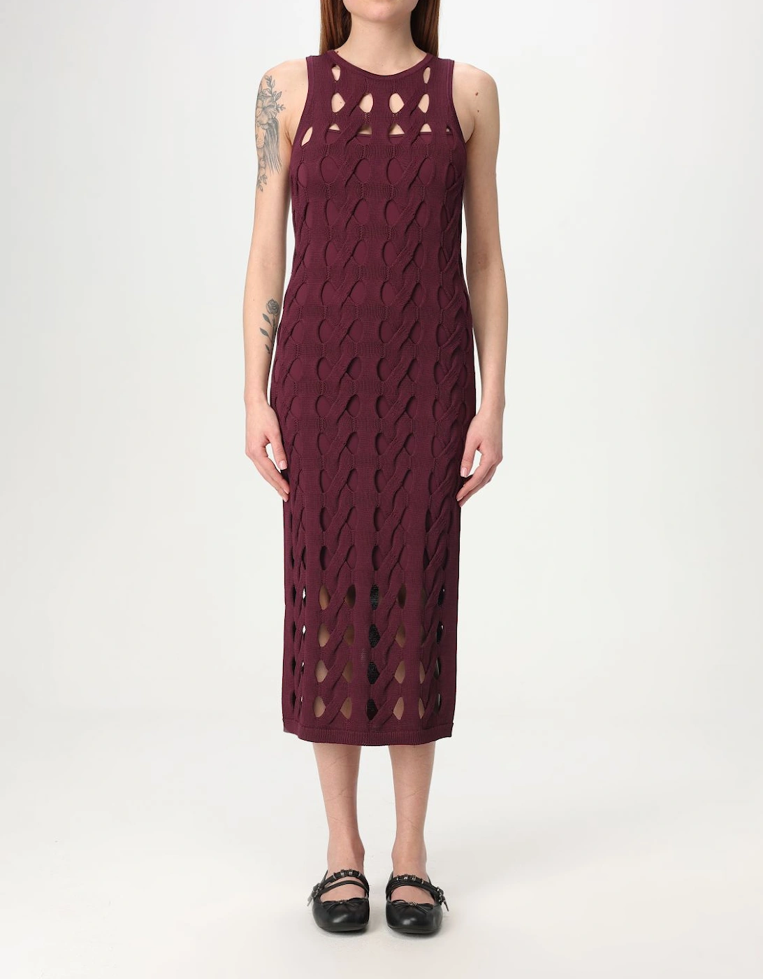 Cutout Knit Midi Dress, 6 of 5
