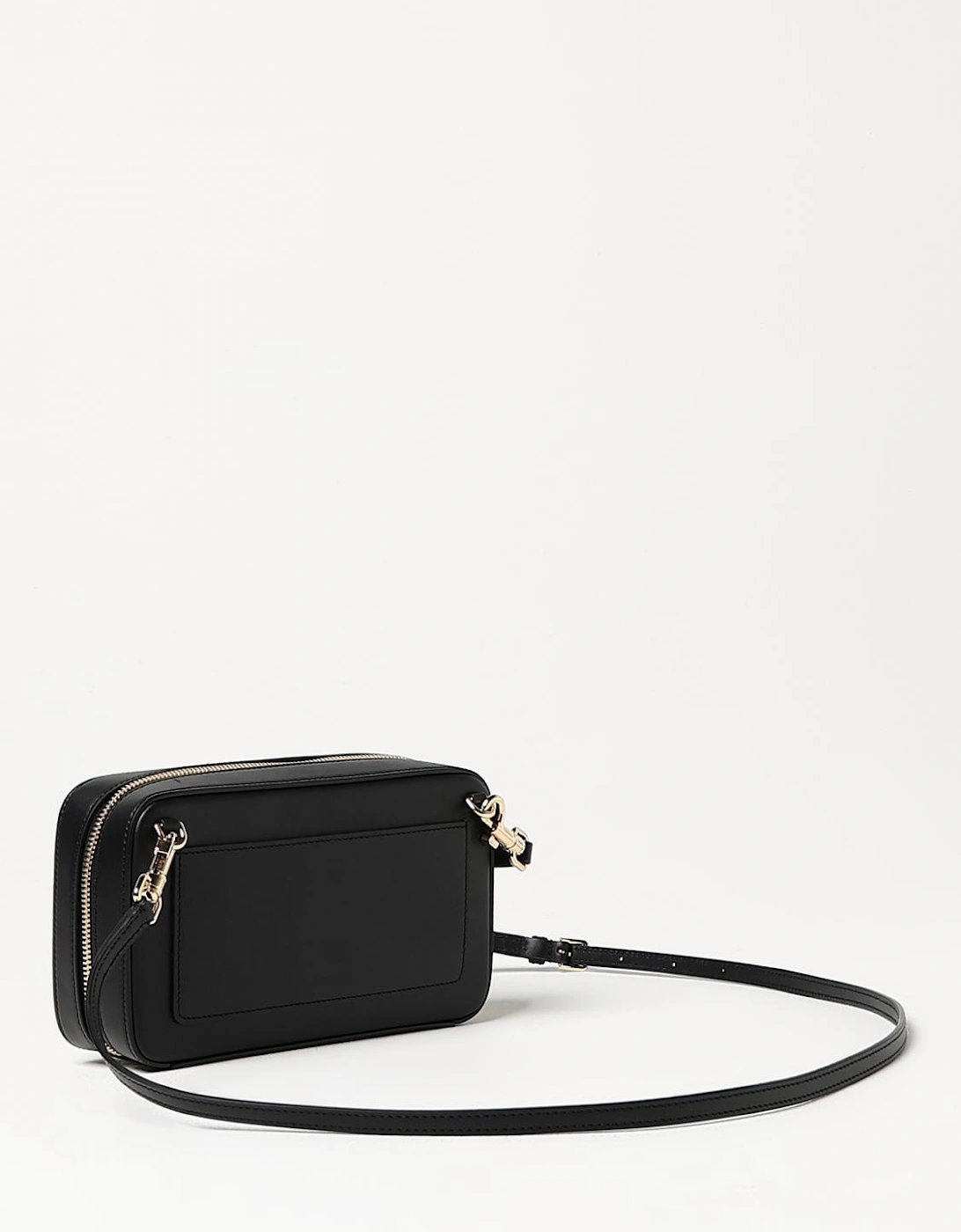 Quilted Leather Clutch Embossed Logo